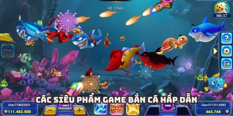 Đa dạng các siêu phẩm game bắn cá để thành viên tận hưởng